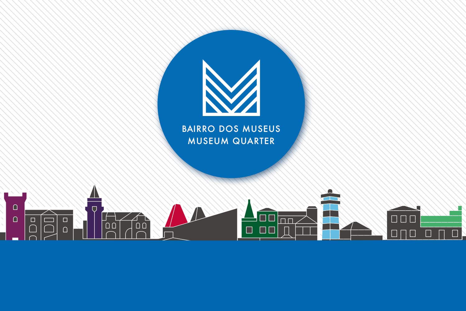 logo Museum Quarter and stylized image of the Cascais Museums 