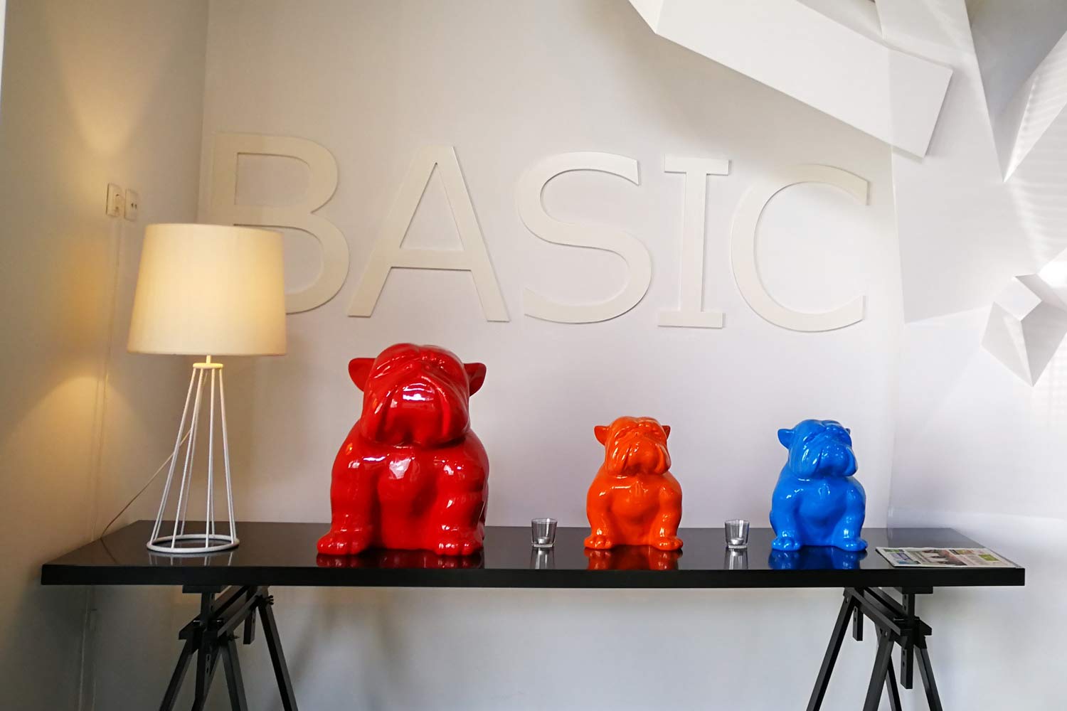 pormenor da área de entrada do hotel