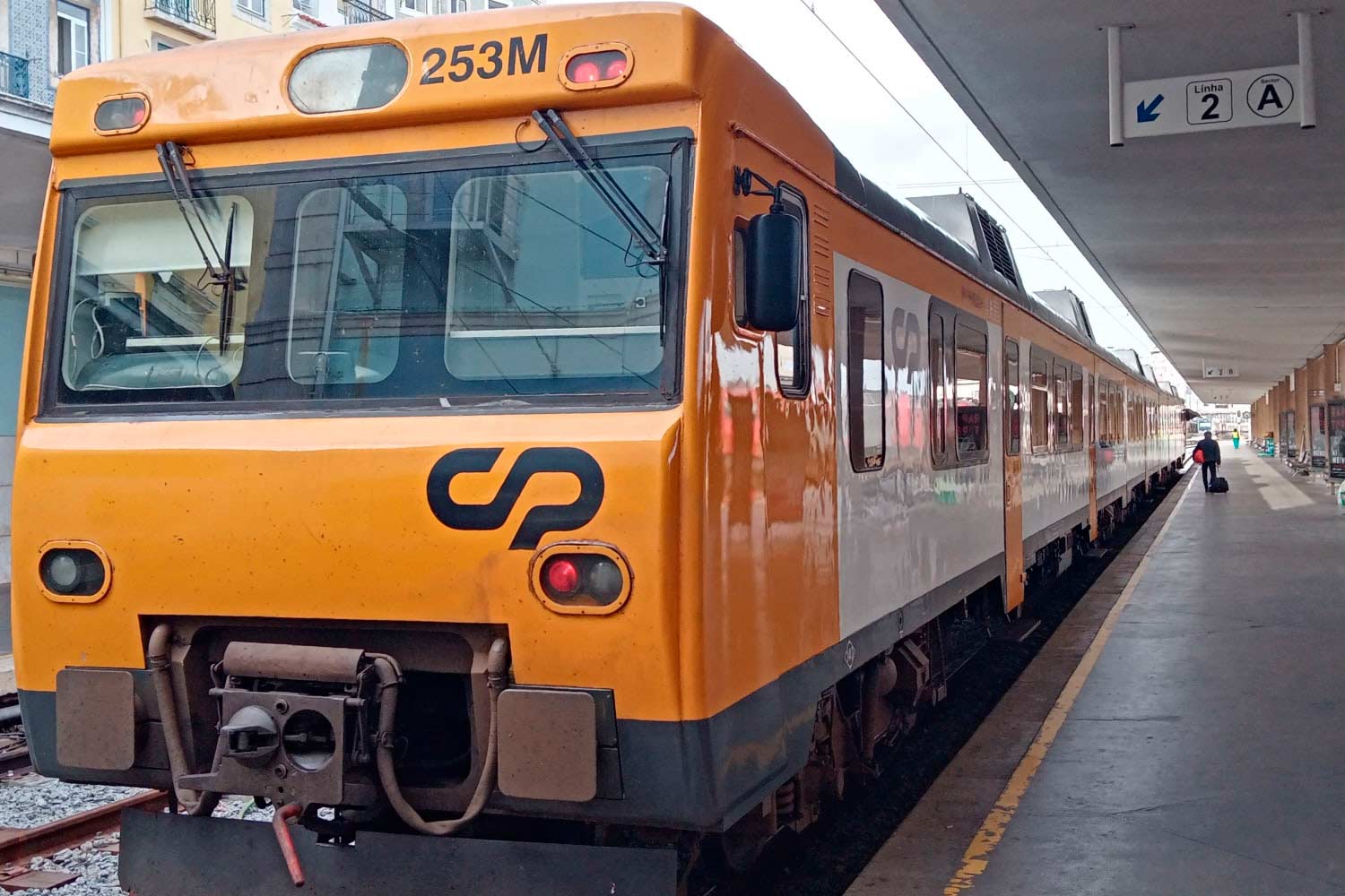 Comboio regional que circula na Linha do Oeste