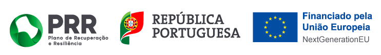 logos: PRR, Portuguese Republic and Union European
